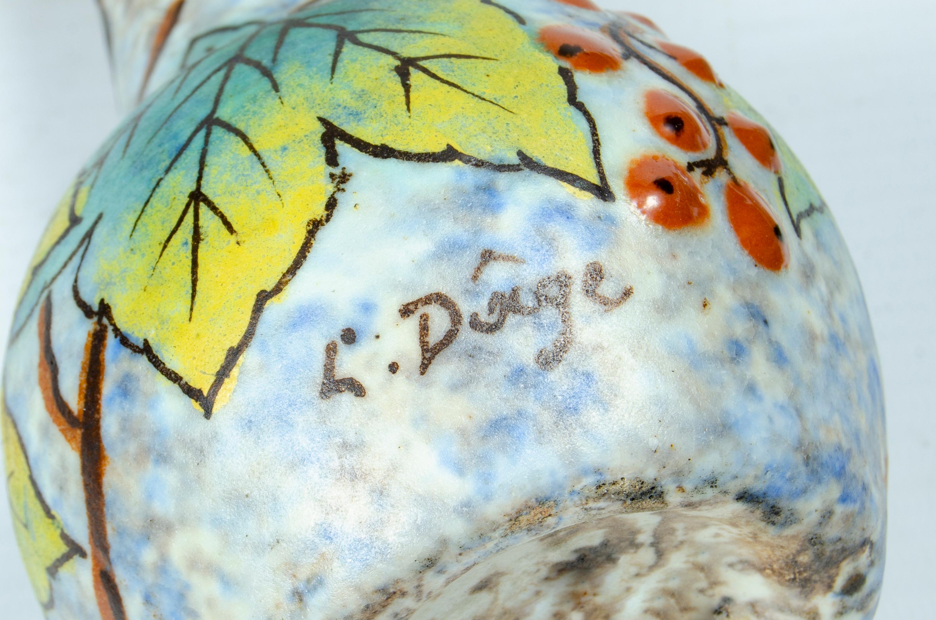 Cerámica Art Noveau Design Louis Dage Francés en venta
