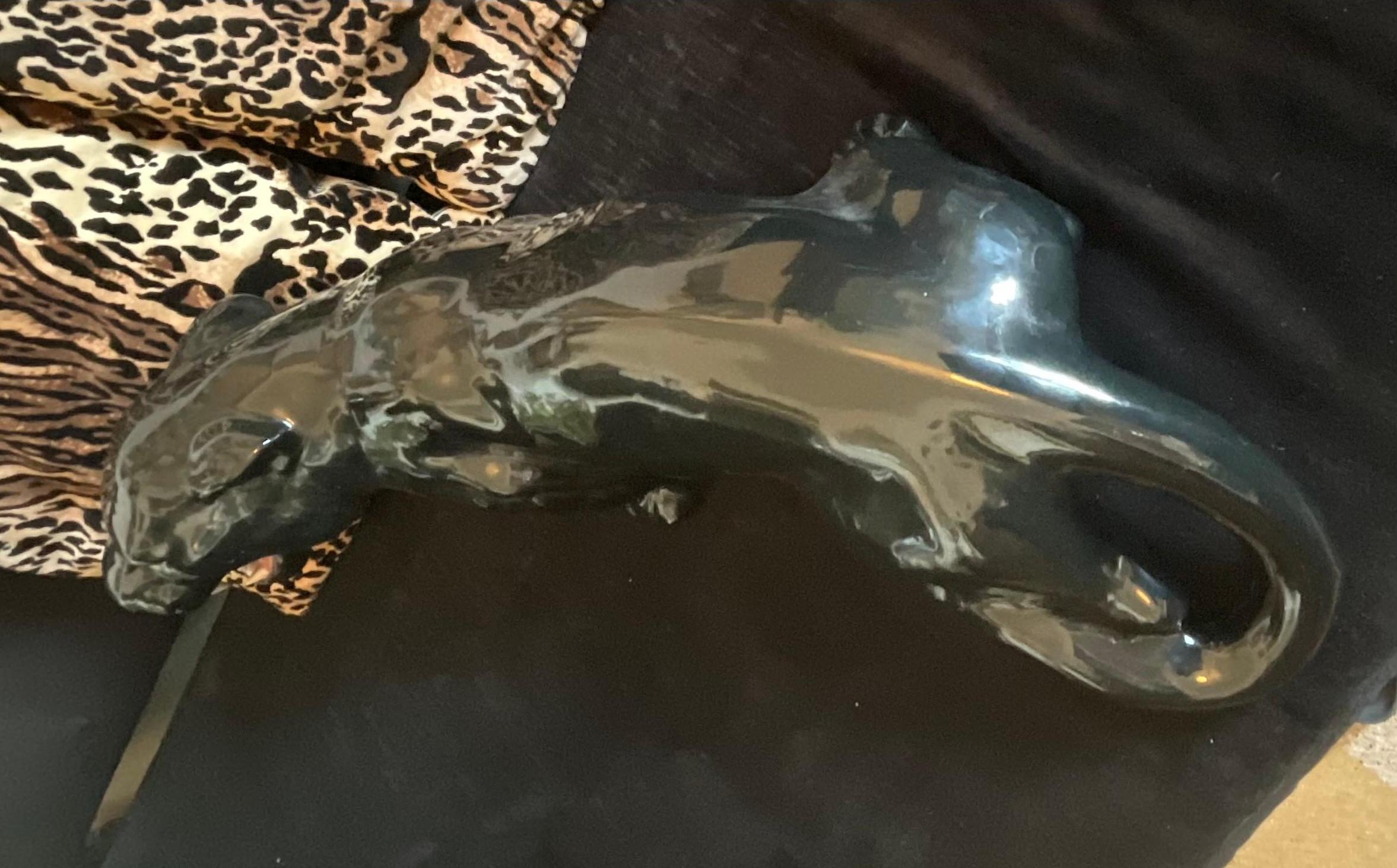 CERAMICA BASSANO - Schwarzer Panther - Hergestellt in ITALIEN 1960 im Angebot 9