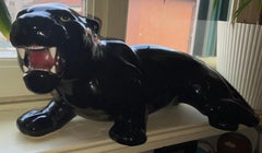 CERAMICA BASSANO - Schwarzer Panther - Hergestellt in ITALIEN 1960