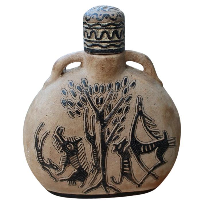 Terracotta Sardinian Terracotta 1940 Simone Lai Fancello pottery primitive scenes