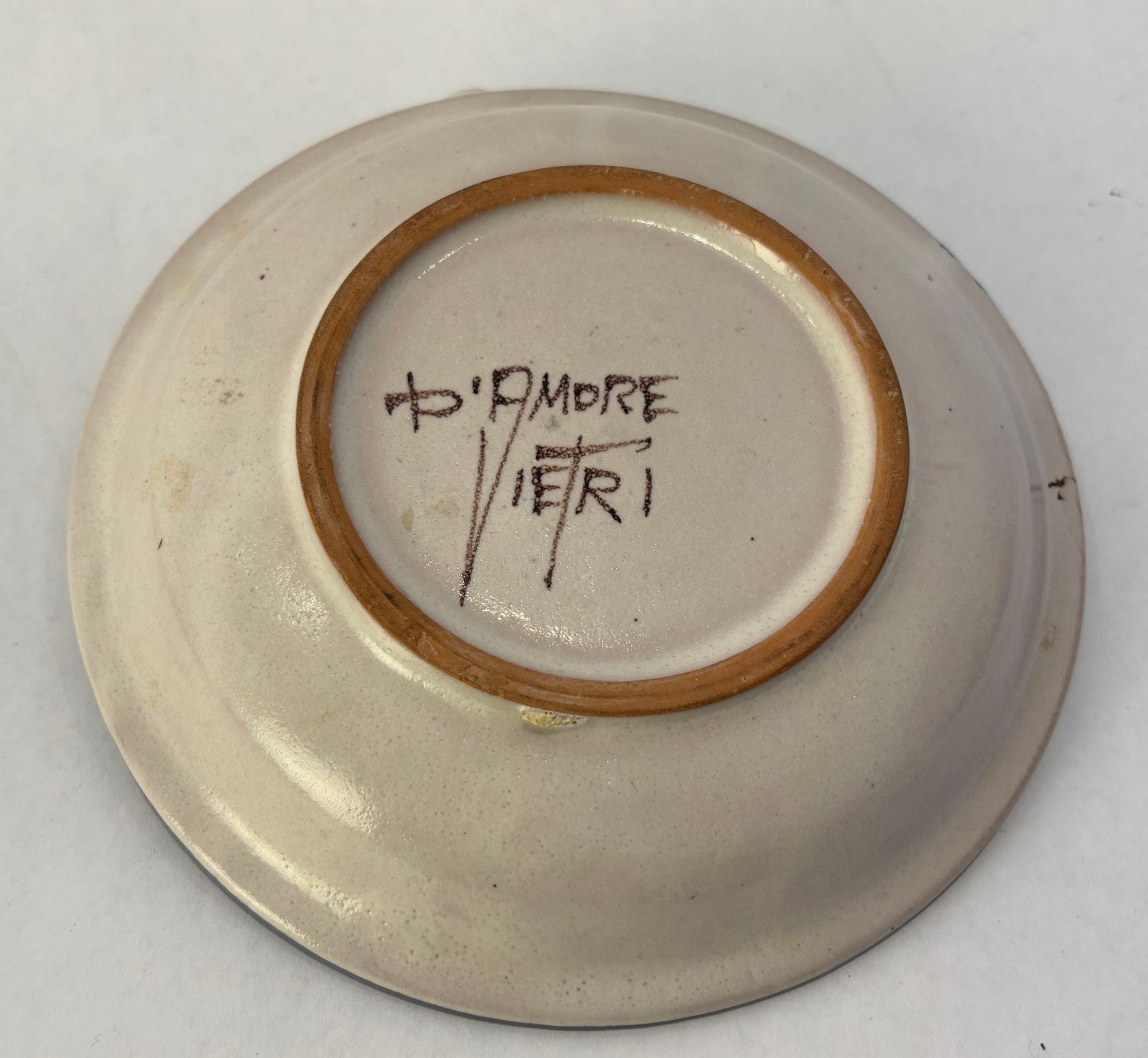 Fatto a mano Portacandele in ceramica italiana Ceramica D'Amore Vietri in vendita