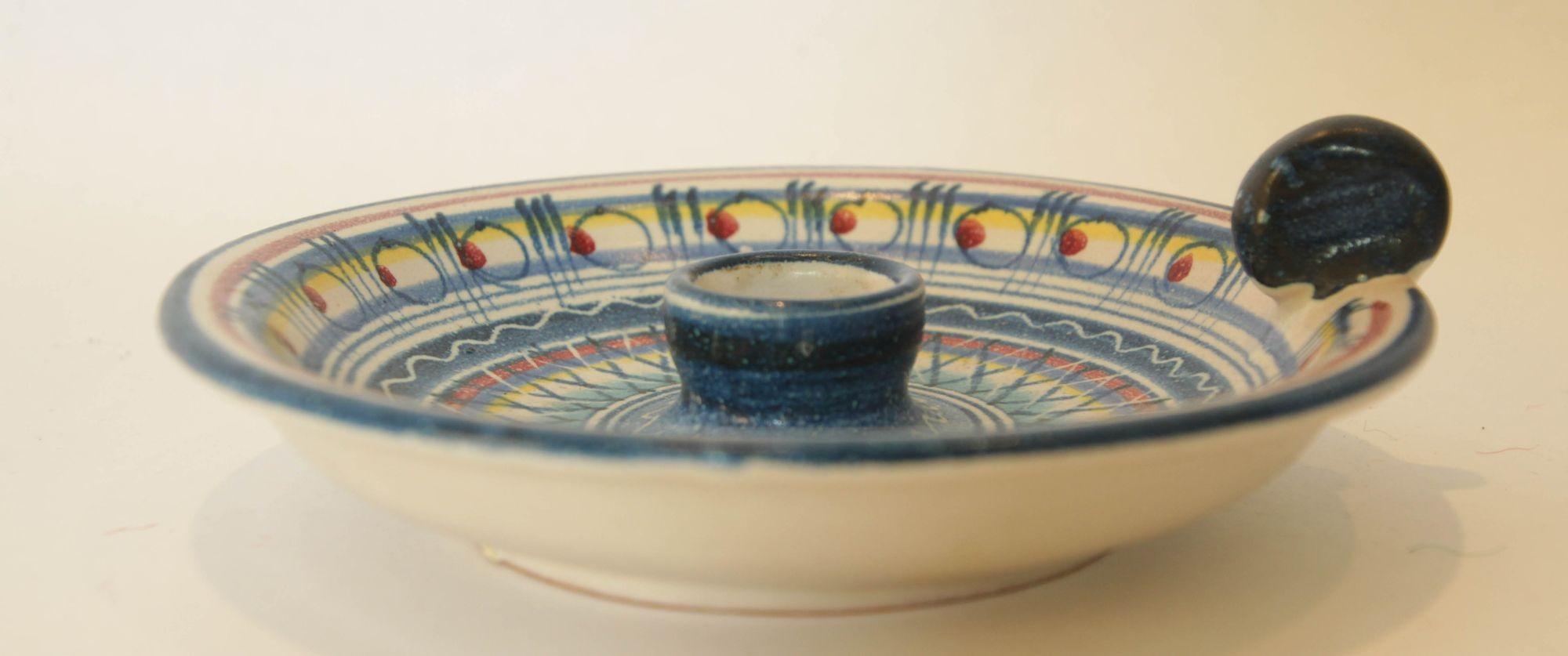 Portacandele in ceramica italiana Ceramica D'Amore Vietri In condizioni buone in vendita a North Hollywood, CA