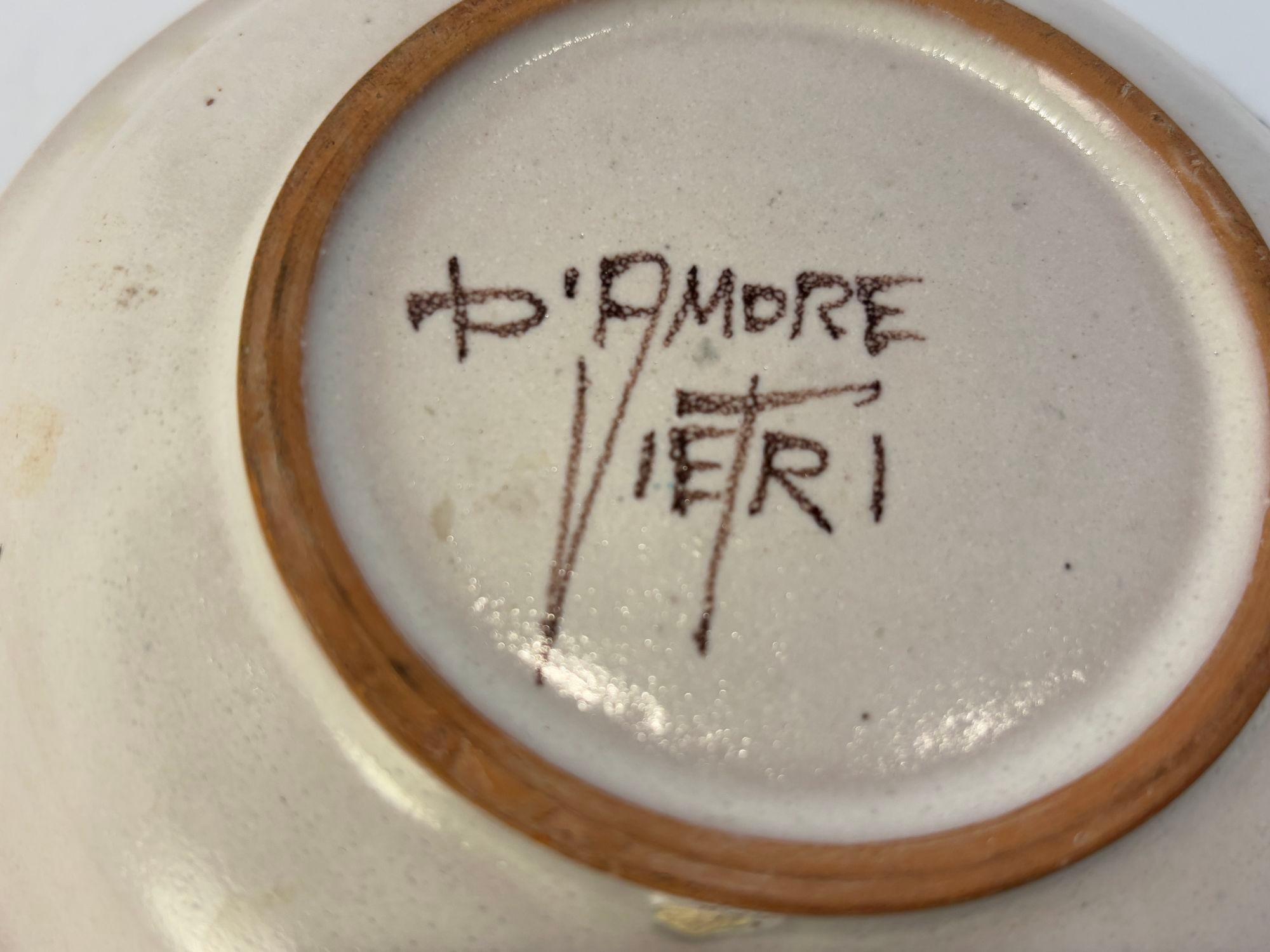 XX secolo Portacandele in ceramica italiana Ceramica D'Amore Vietri in vendita