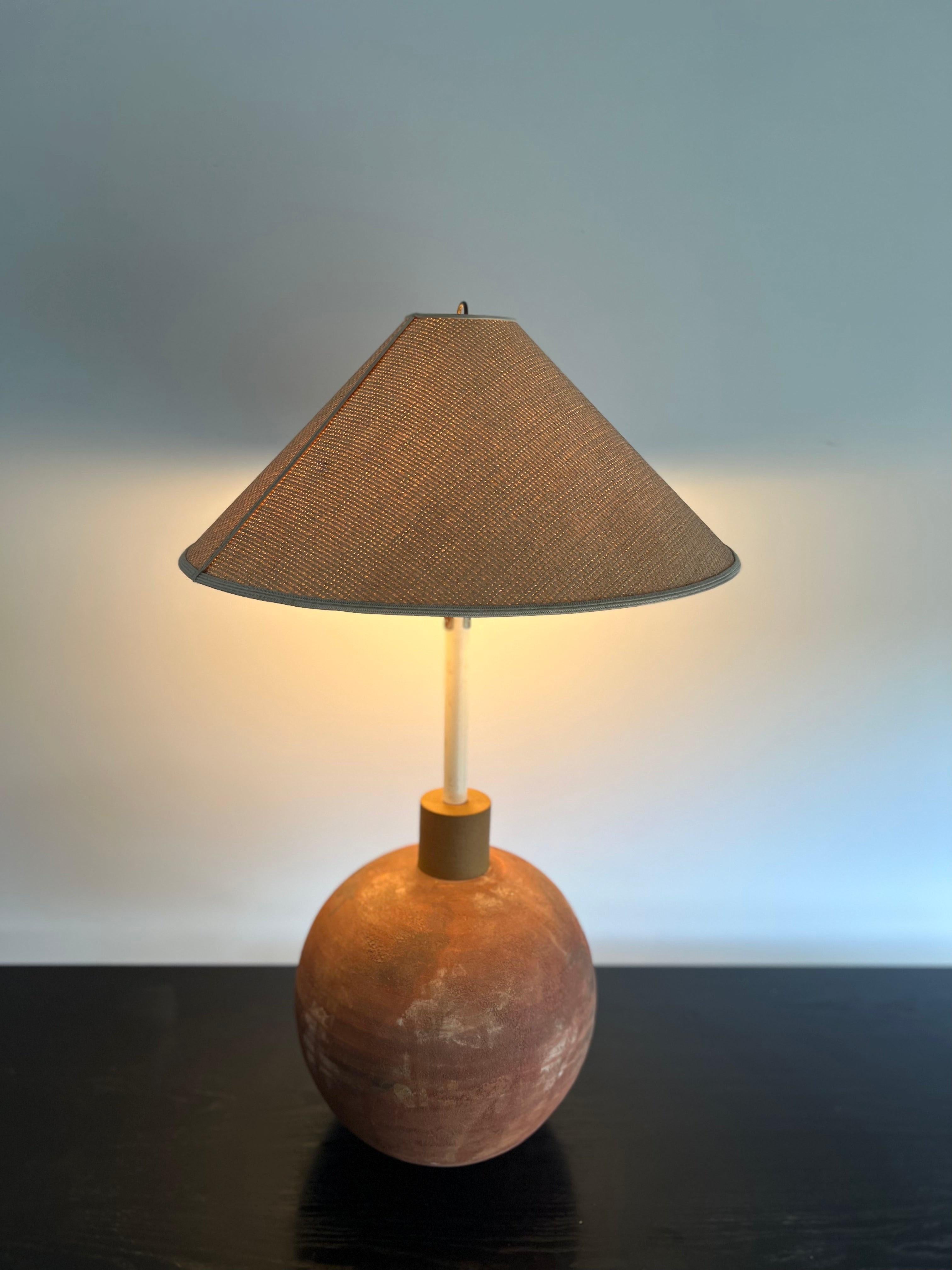 Mid-Century Modern Lampadaire ou lampe de table Impruneta en terre cuite céramique des années 1960 en vente