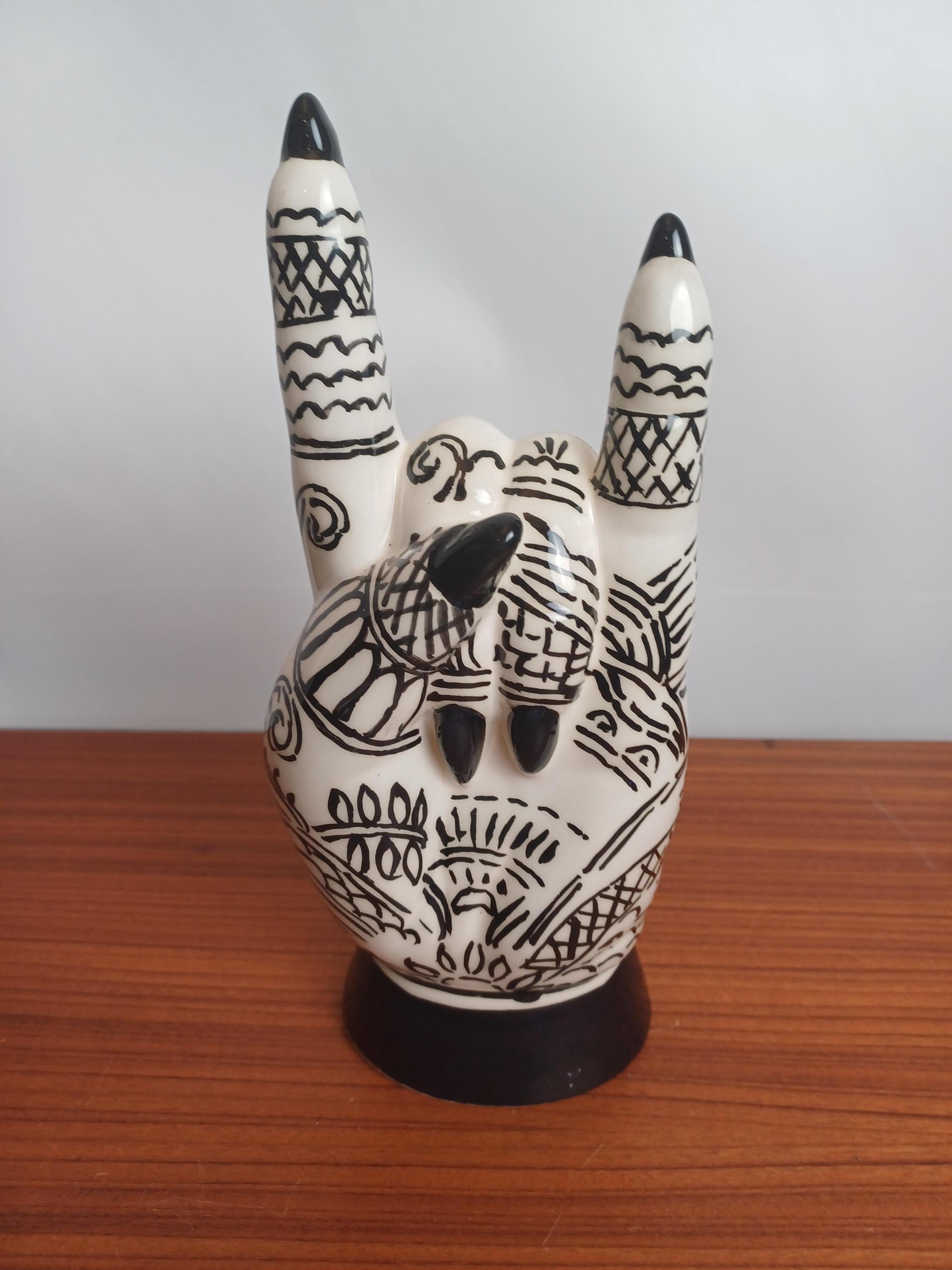 Contemporary Ceramica Mani by Ugo La Pietra for Rometti For Sale