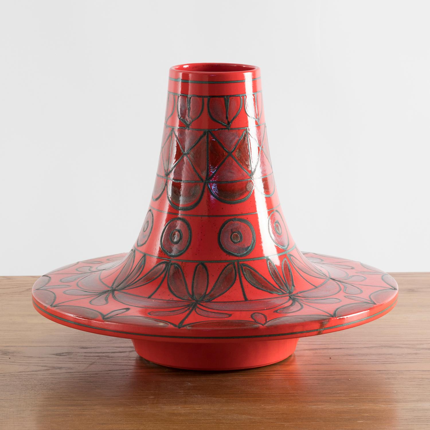 Mid-20th Century Sculpture en céramique rouge, Pompeo Pianezzola pour Zanolli & Sebellin 1960 en vente