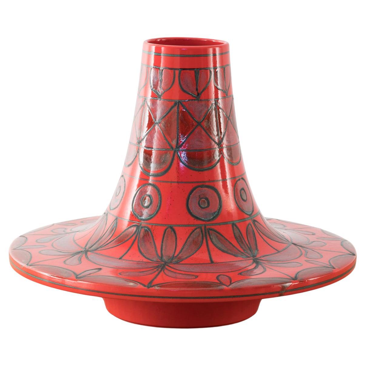 Rote Keramikskulptur, Pompeo Pianezzola für Zanolli
Sebellin 1960er Jahre