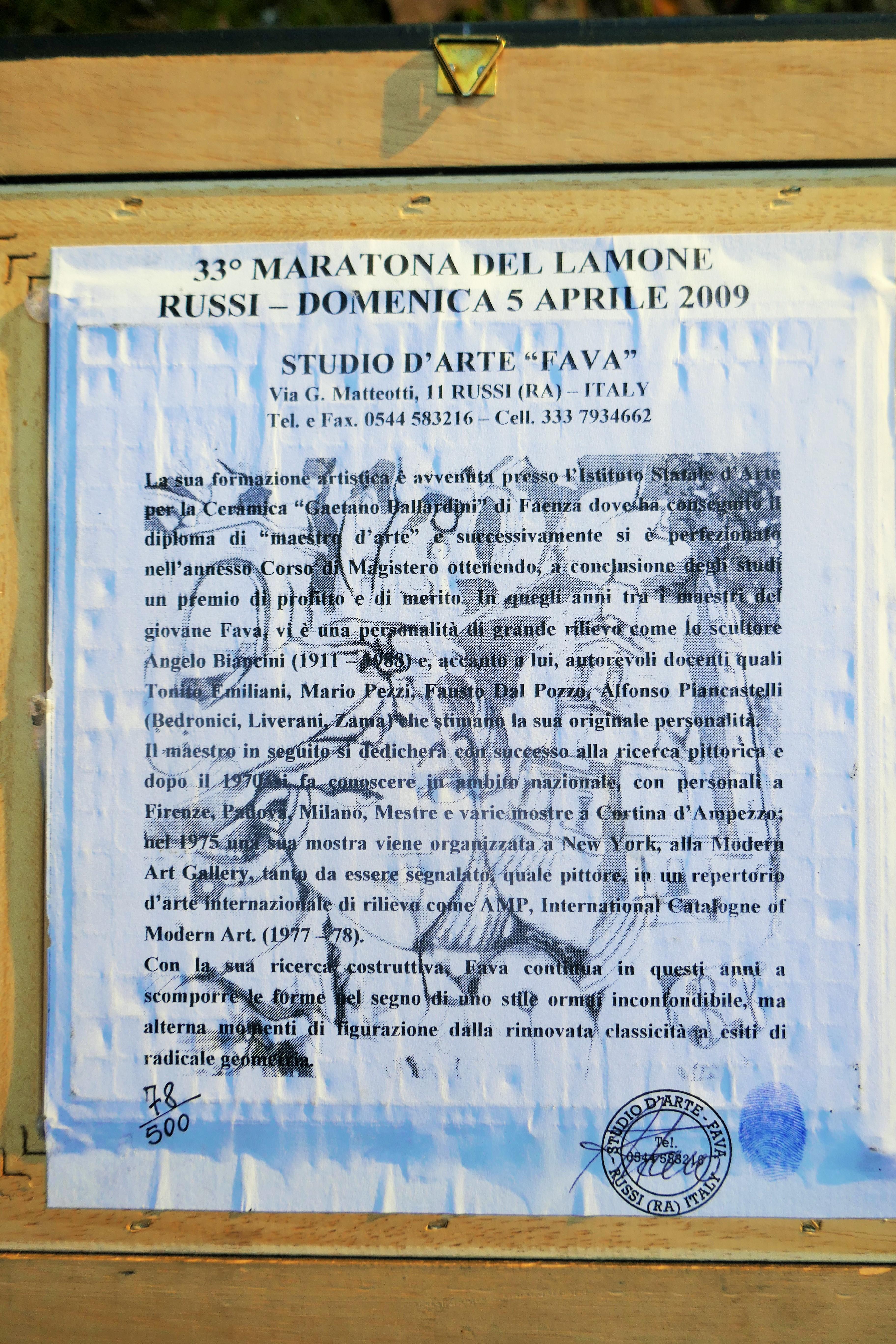 Studio d'art céramique Adriano Fava 78/500 - Galerie d'art moderne - AMP en vente 5