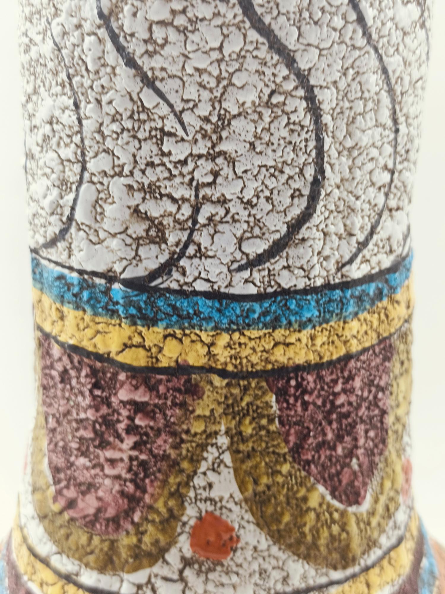 Ceramiche Artistiche Mamma Ro' Vaso Anfora in Terracotta Smaltata, Italia 1970s in vendita 4