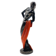 Ceramiche Rometti Umbertide Rara Scultura "Danzatrice", Italia 1938