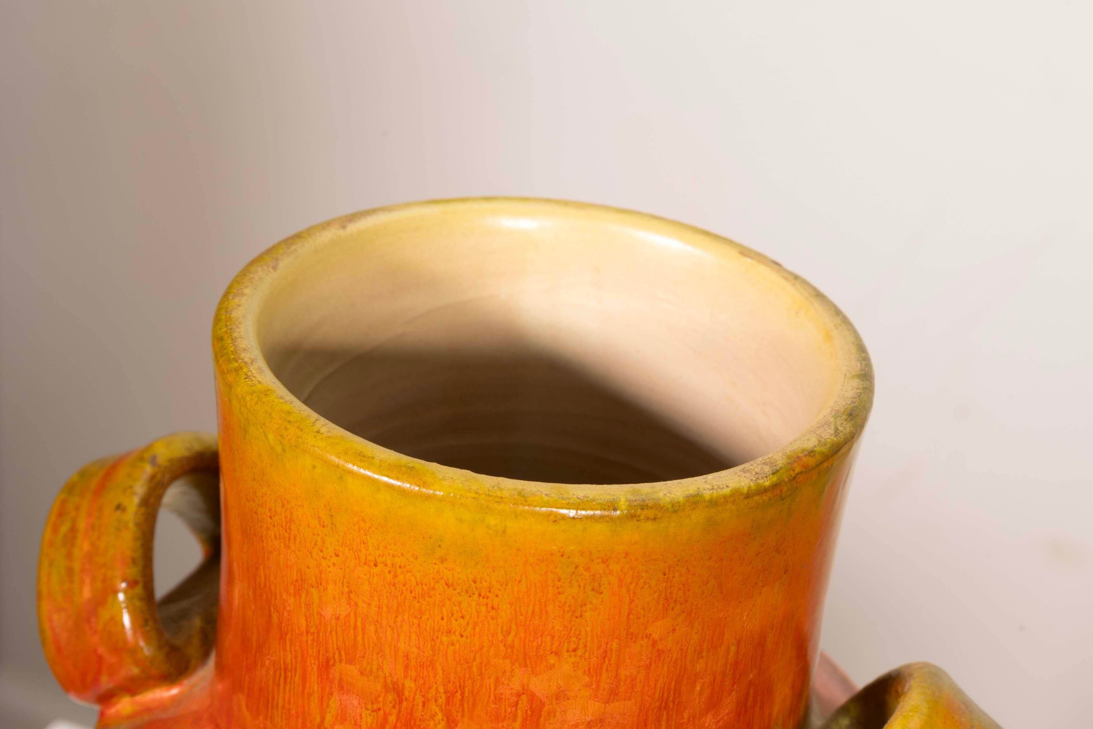 Italiano Ceramiche Toscane Italia Set di 2 pezzi 1 Vaso 1 Brocca Made in Italy in vendita