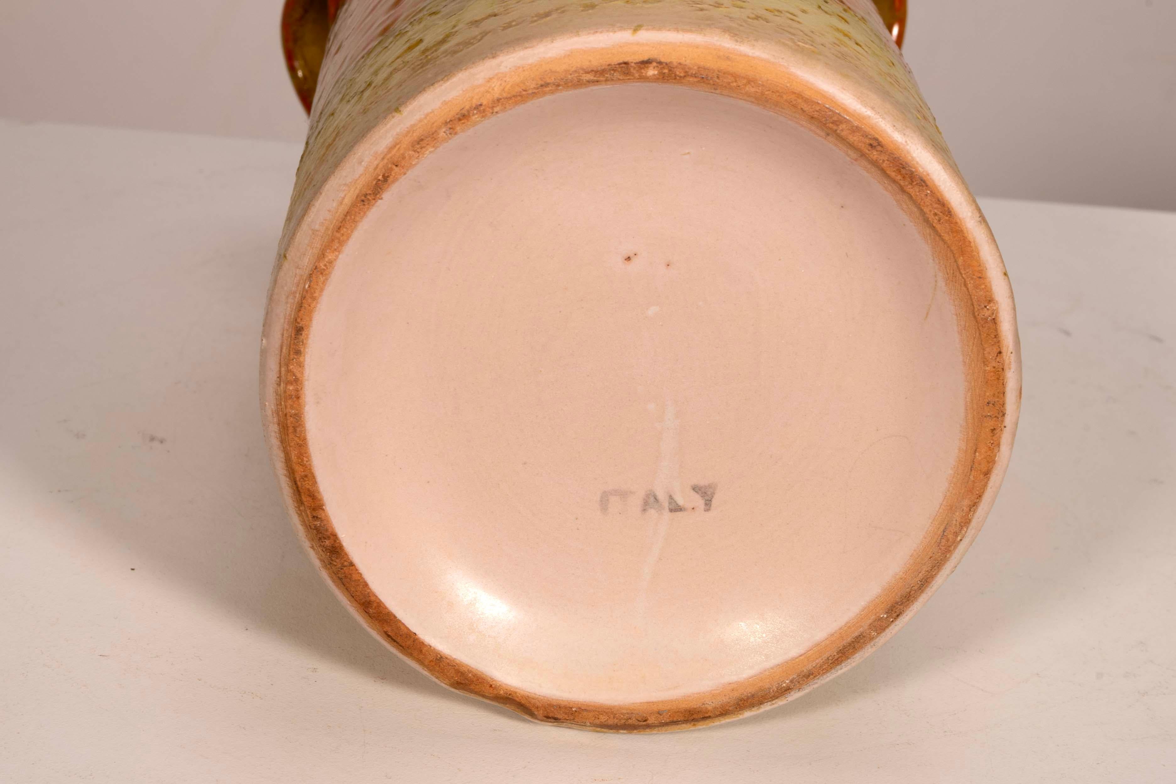 XX secolo Ceramiche Toscane Italia Set di 2 pezzi 1 Vaso 1 Brocca Made in Italy in vendita