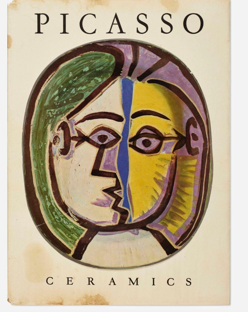 Ceramics by Picasso 1950 Set of Sixteen, This 1st edition folio of 16 ceramic plates (not including the cover plate) with forward by Suzanne and Georges Ramié was printed by l'Imprimerie Roto-Sadag, Geneva, and published by Albert Skira, Geneva