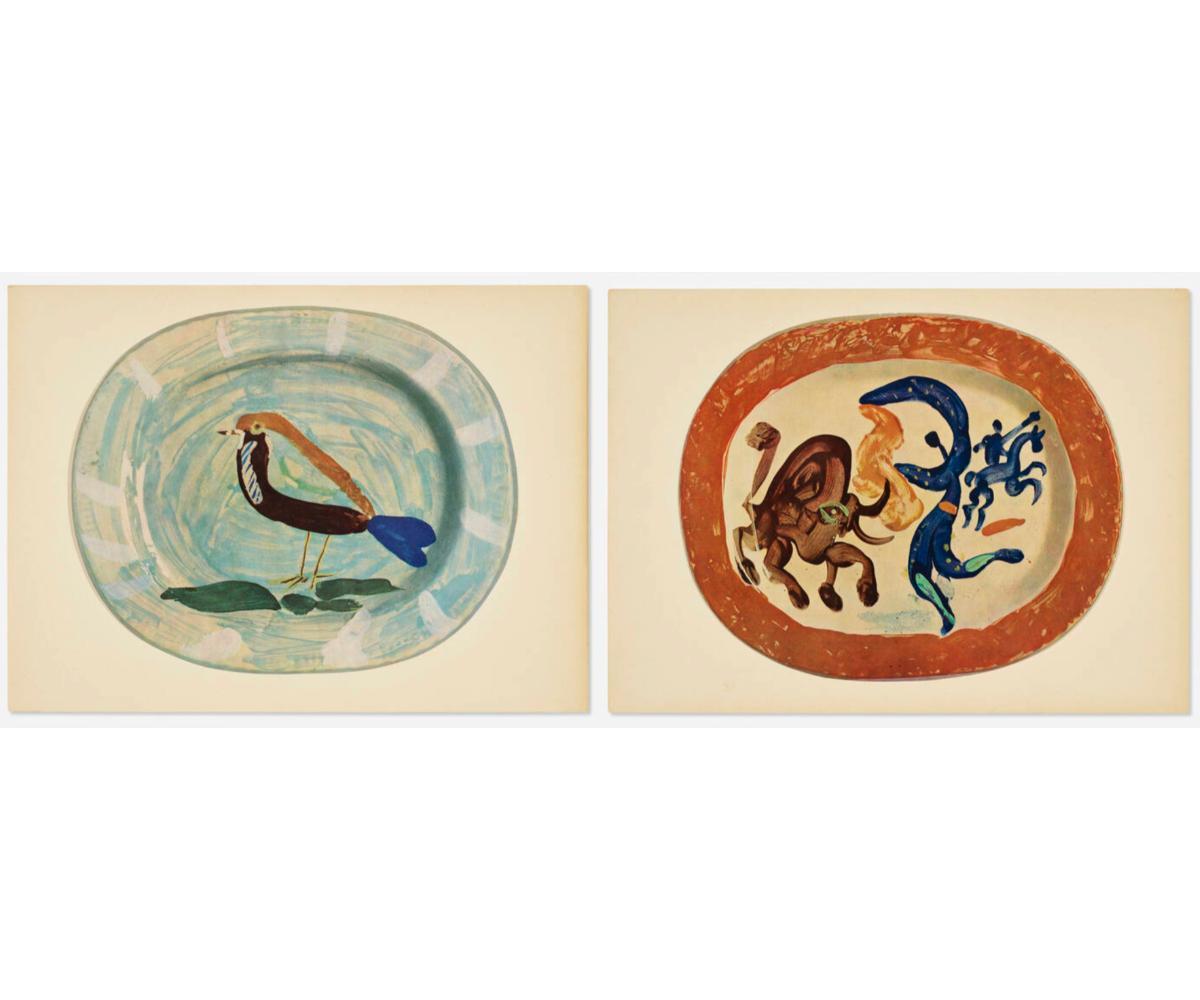 Mid-20th Century Ceramics by Picasso 1950 Portfolio Set of Sixteen
