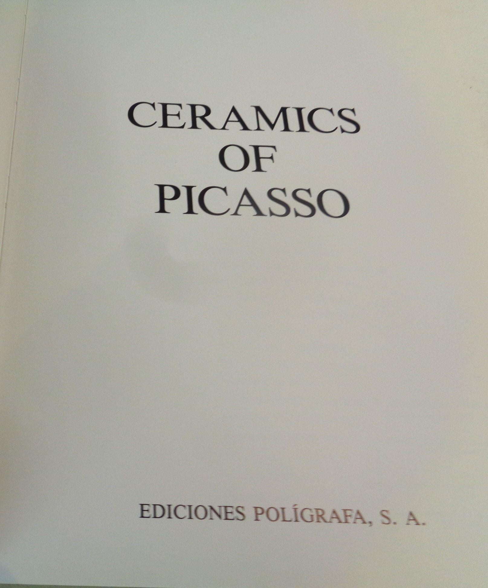 Spanish Ceramics of Picasso,  Georges Ramie - 1985 Ediciones Poligrafa, S.A. 