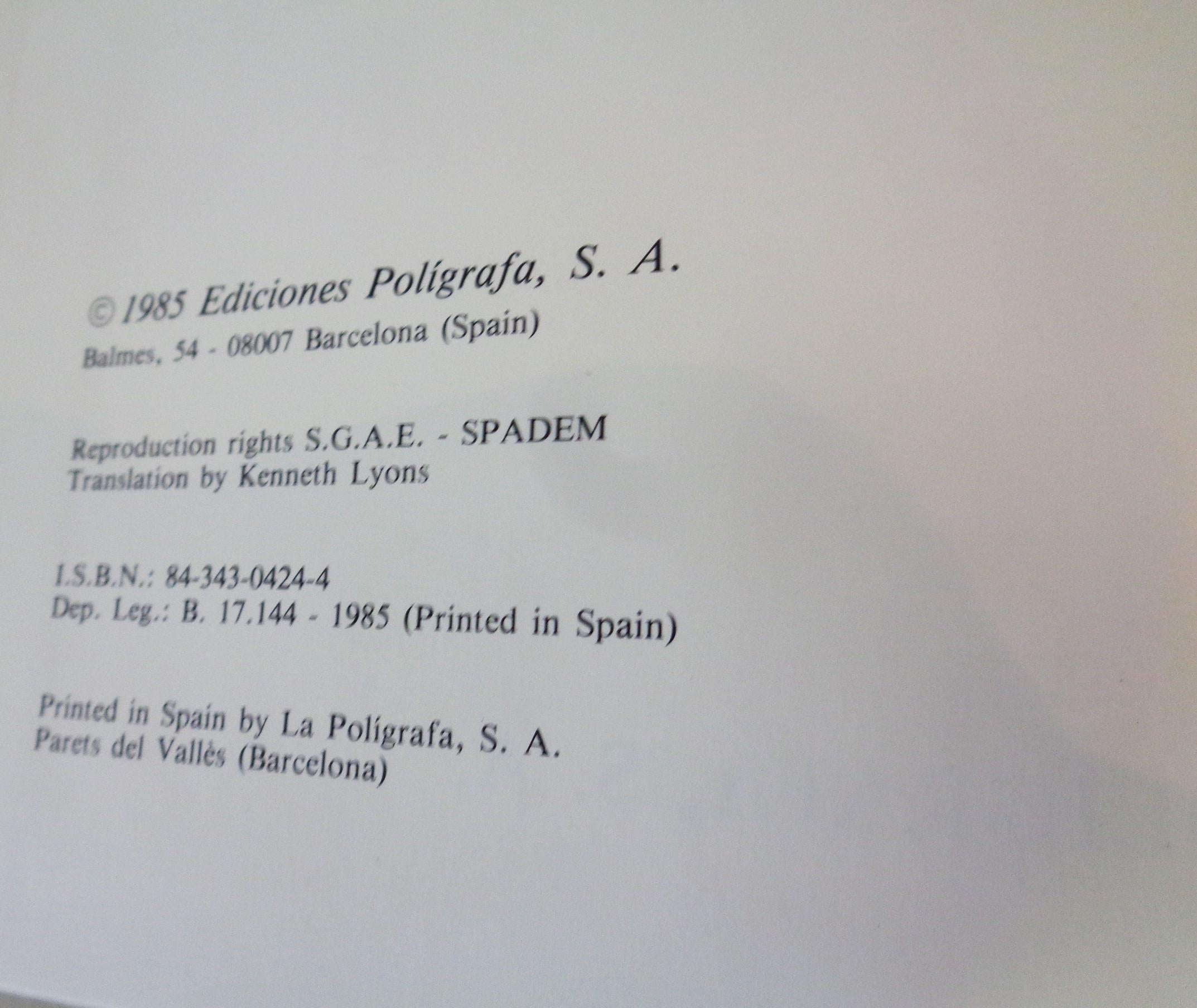Spanish Ceramics of Picasso,  Georges Ramie - 1985 Ediciones Poligrafa, S.A.