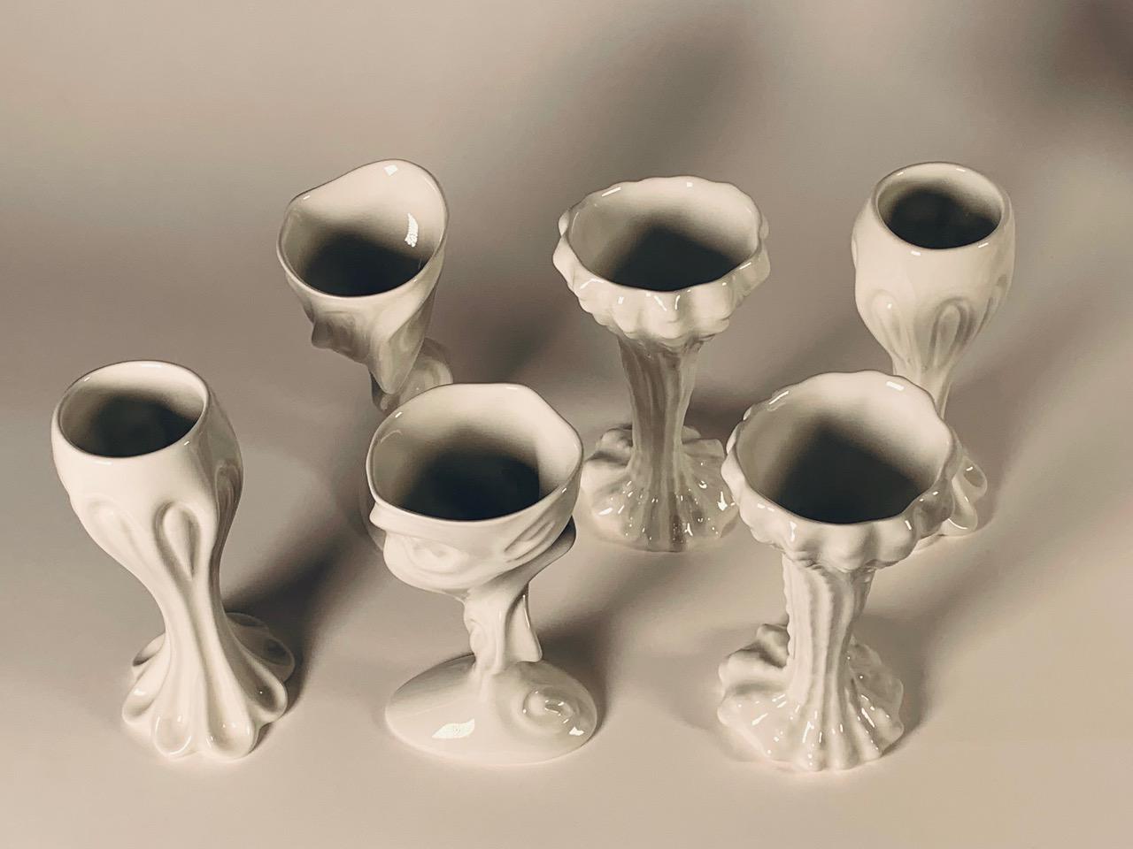 Italian Ceramics Set by Bertozzi & Casoni for Imolarte For Sale