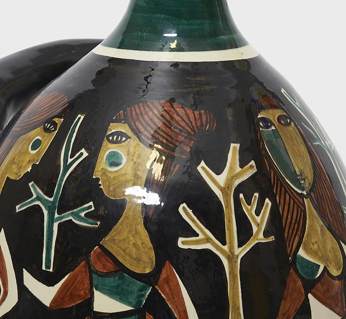 Mid-20th Century Ceramics Vase Amphora For Sale