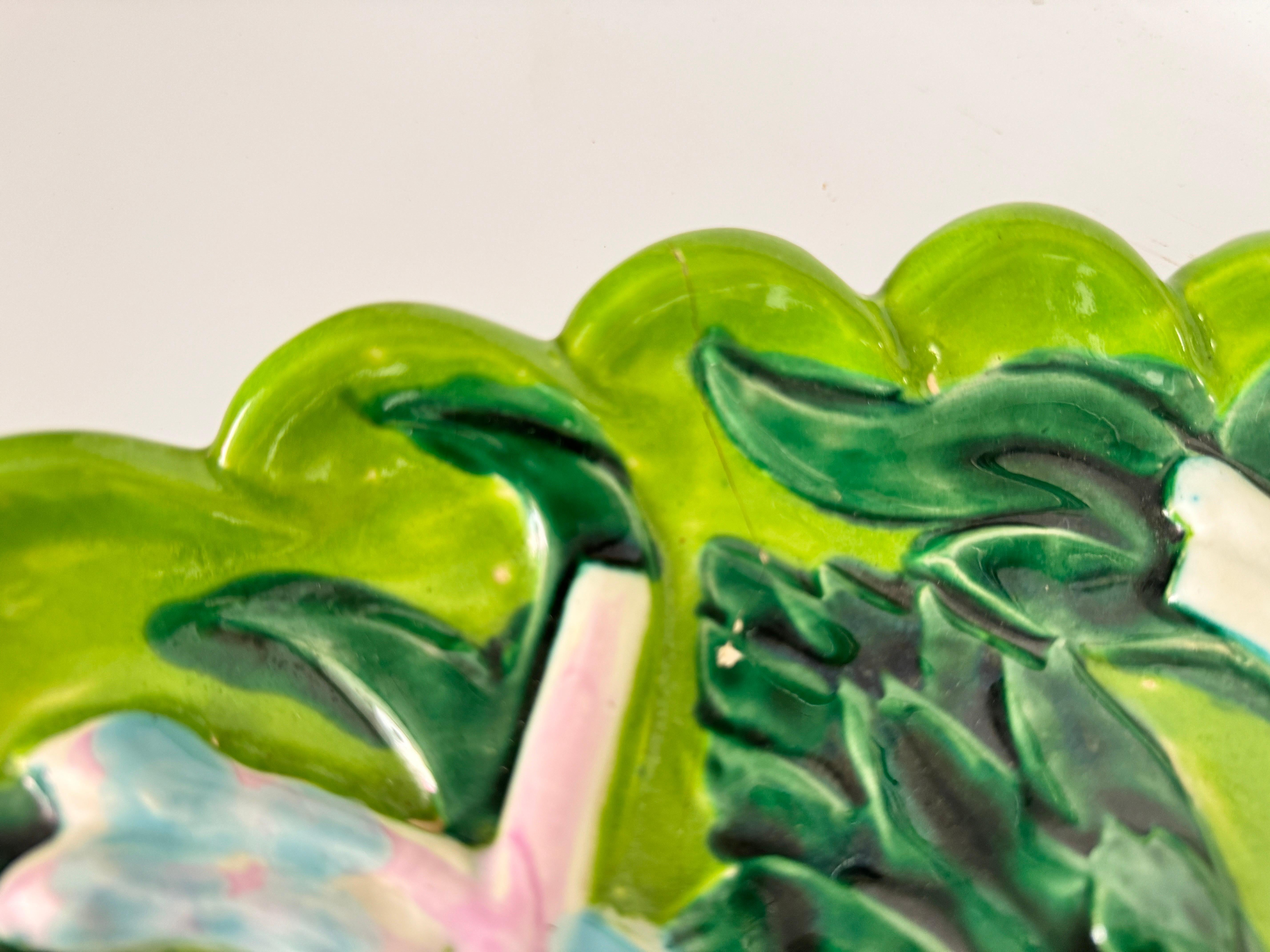 Cerammic Asparagus Server Platter  circa XX Century
