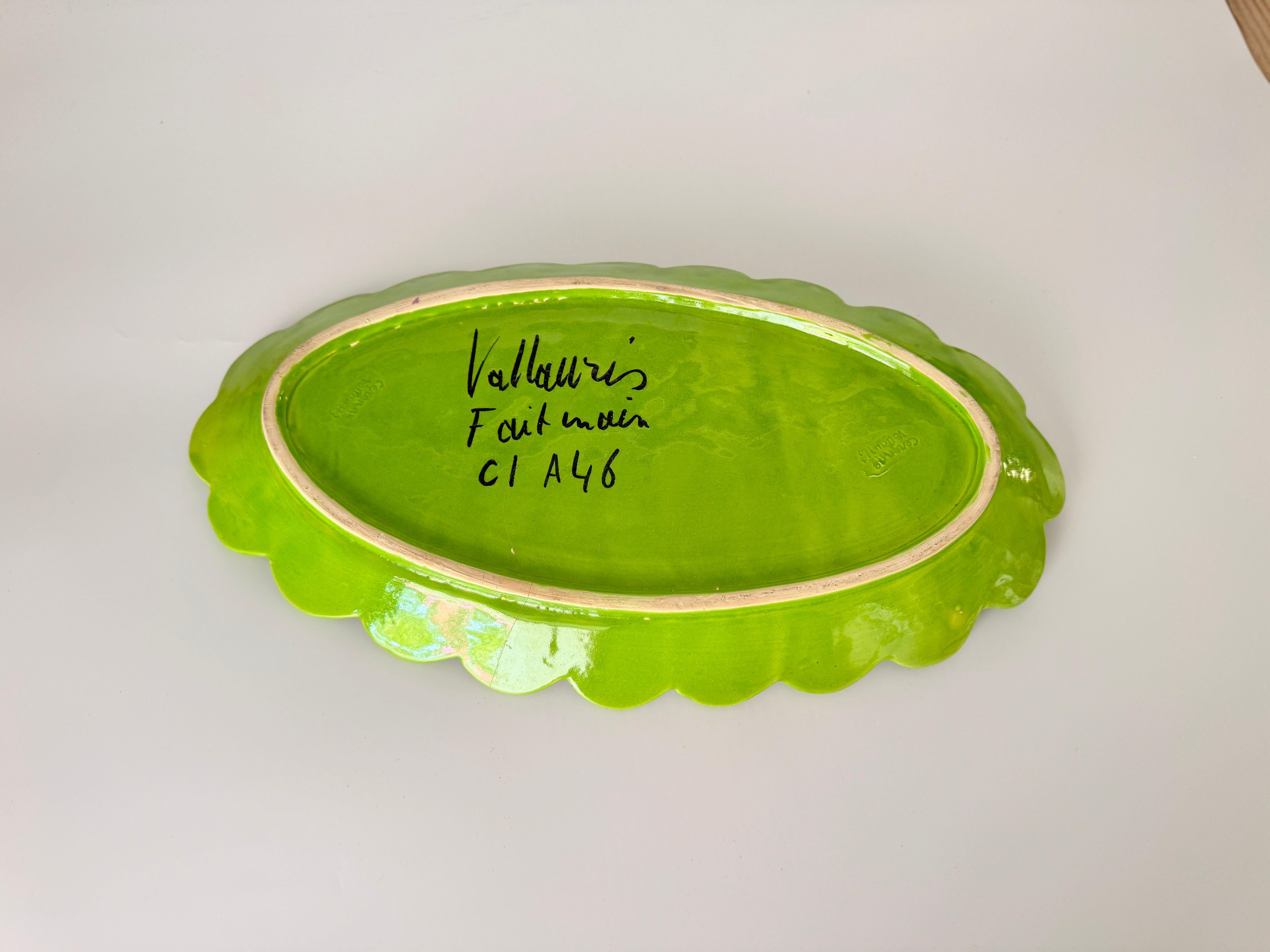 20th Century Cerammic Asparagus Server Platter  circa XX Century For Sale