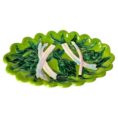 Cerammic Asparagus Server Platter  circa XX Century