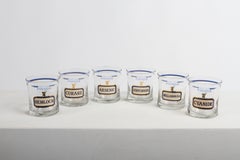 Copas de cóctel Cera's "Name Your Poison" 22k Gilt Barware Rocks Neiman Marcus