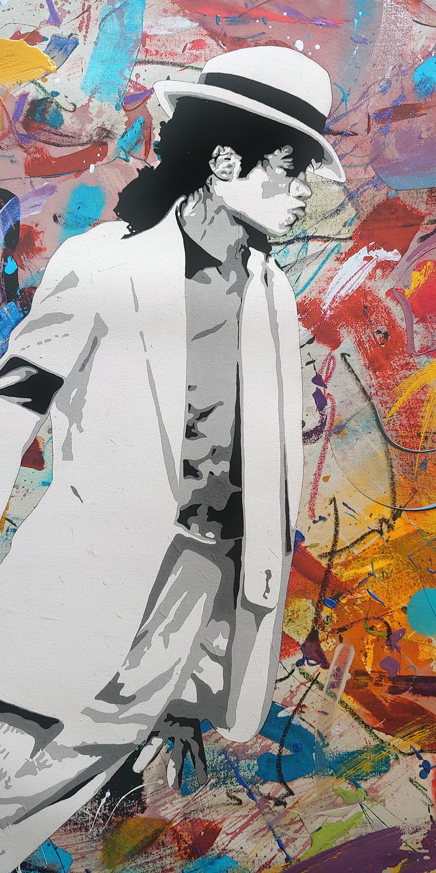 Kings of Pop, Gemälde in Mischtechnik, Acryl, Ölstift-Sprühfarbe, Archivtinte (Zeitgenössisch), Mixed Media Art, von Ceravolo