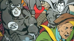 Batman and Robin, Superman and The Flash, Resin, 2016