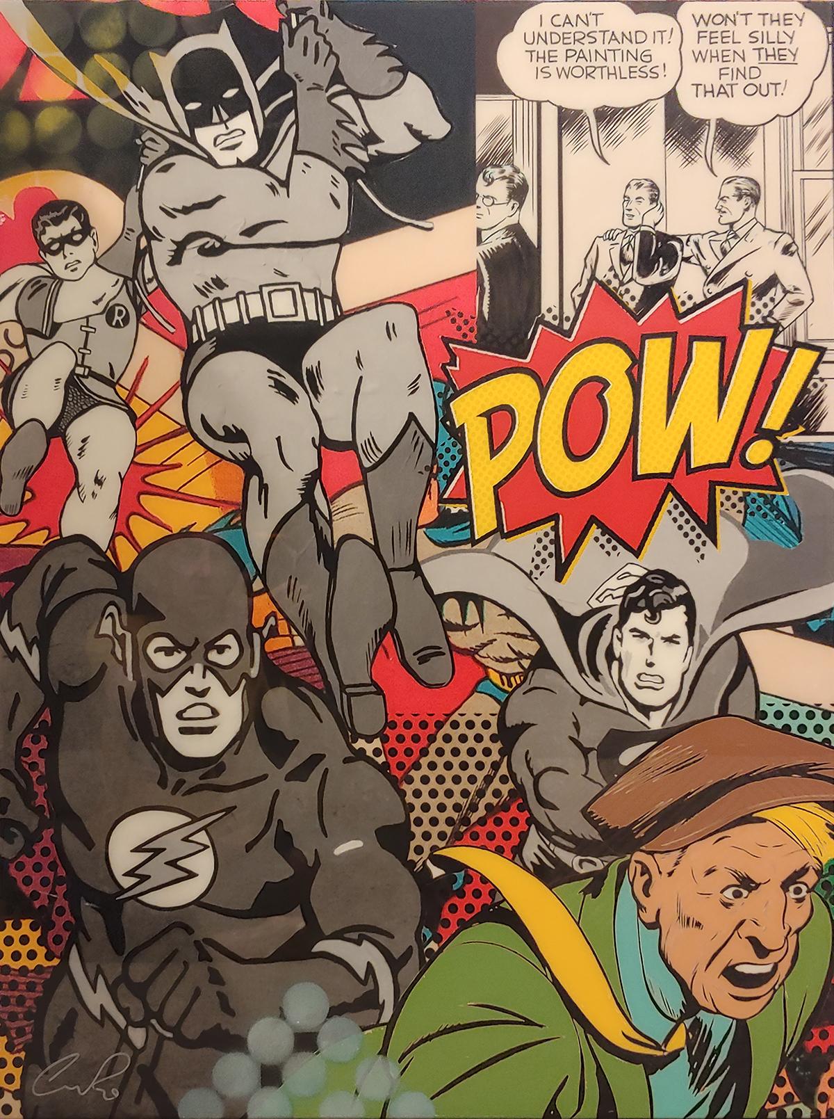 Batman y Robin, Superman y The Flash, Resina, 2016