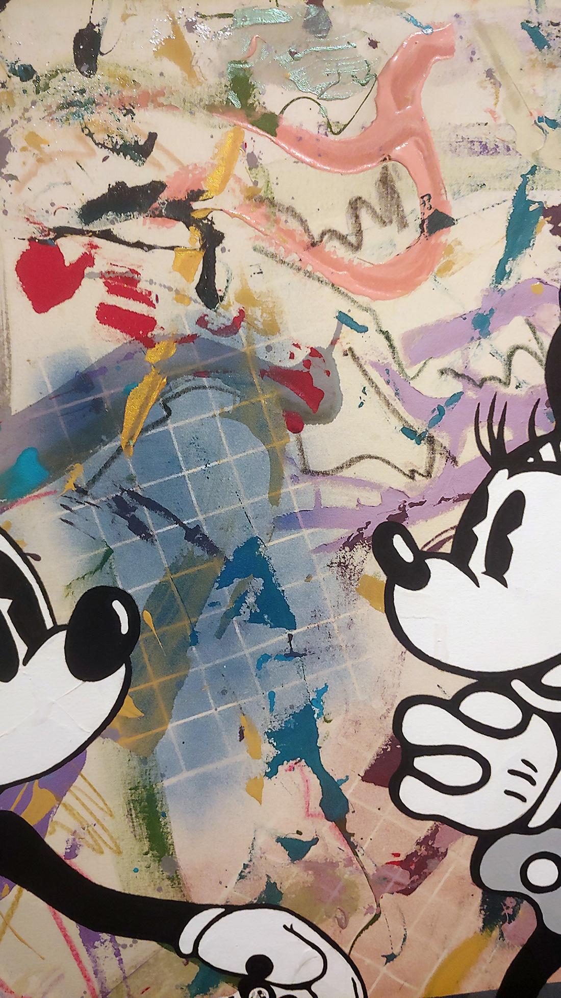 La peinture originale à l'huile et à l'acrylique sur toile 