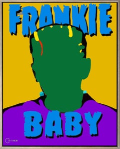 "Frankie Baby"  Frankenstein  Acrylic on canvas 62x50"  New Pop painting