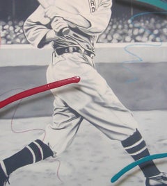 Play Ball 1906 Brooklyn Dodgers 60x47" Öl und Acryl auf Leinwand
