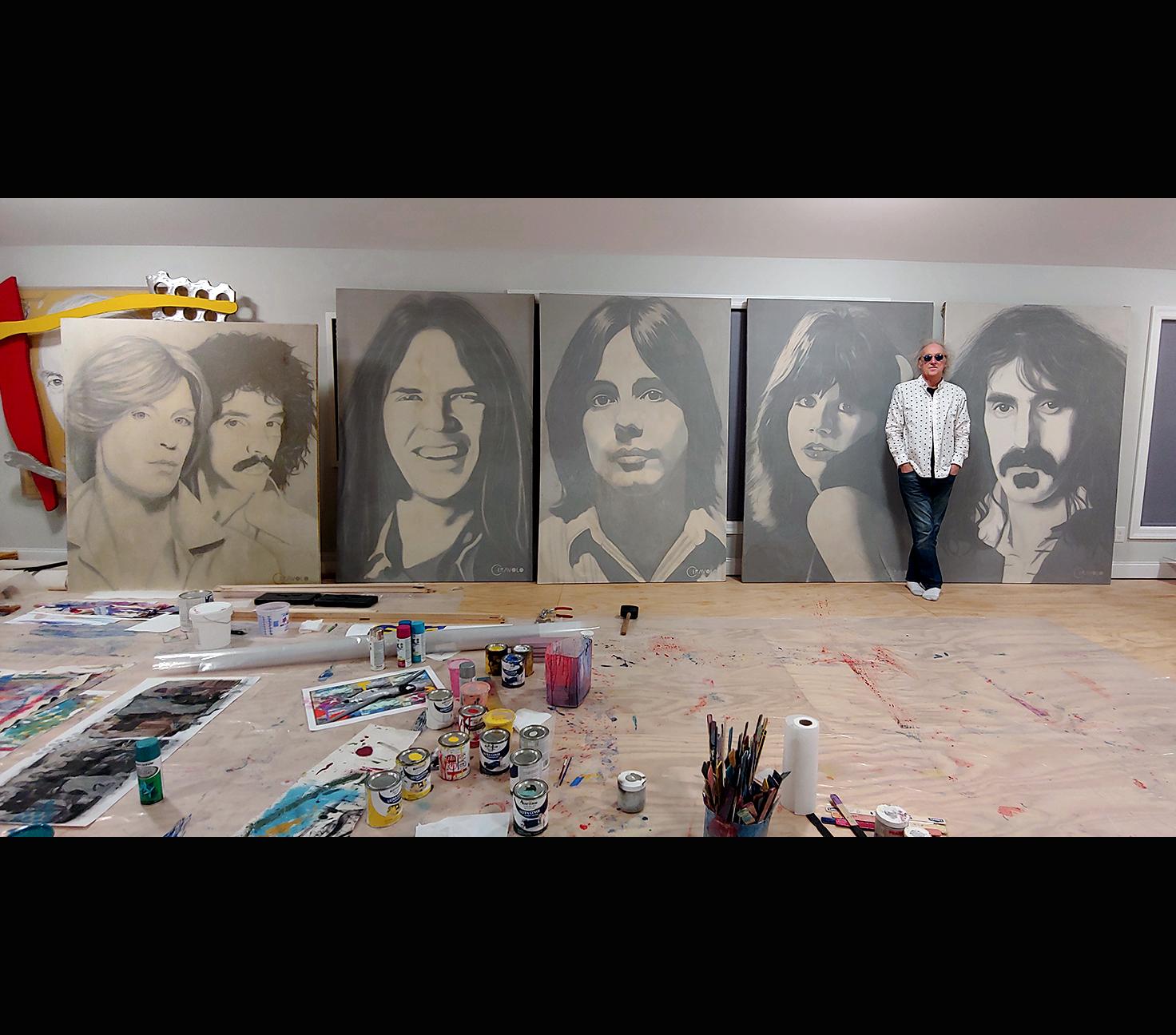 The Bather, Klassisches Ölgemälde auf Leinwand, 1982, 50x50 im Angebot 4