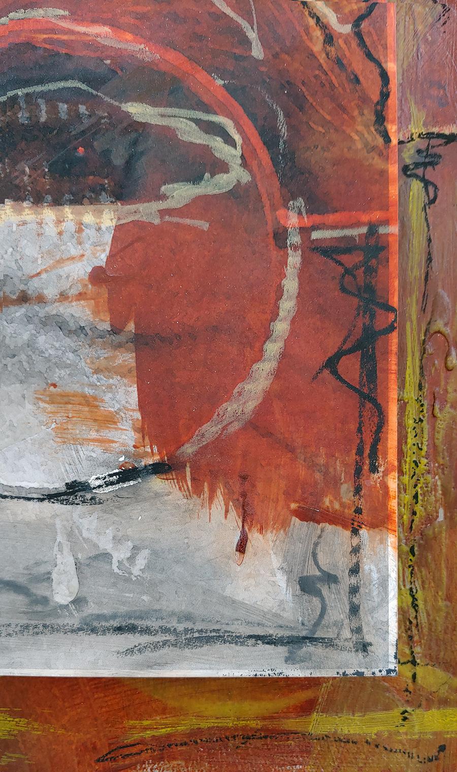 « The Eye of Chuck Close » (L'œil de Chuck Close), encaustique et bâton d'huile - Painting de Ceravolo
