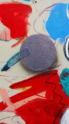 "LUCKY Girl"  Oil and Acrylic on Canvas,  30x64"