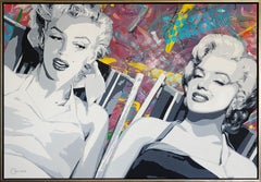 "The Fabulous Monroe Sisters" original Oil & Acrylic painting on canvas 46x66 