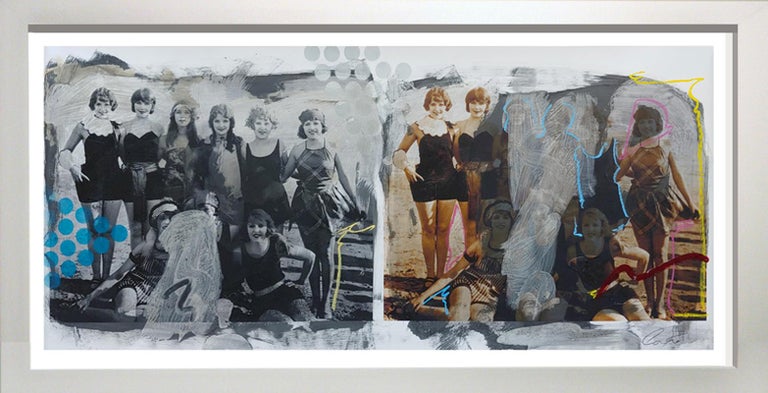 Ceravolo Vintage Bathing Beauties Oil Acrylic Spray Paint