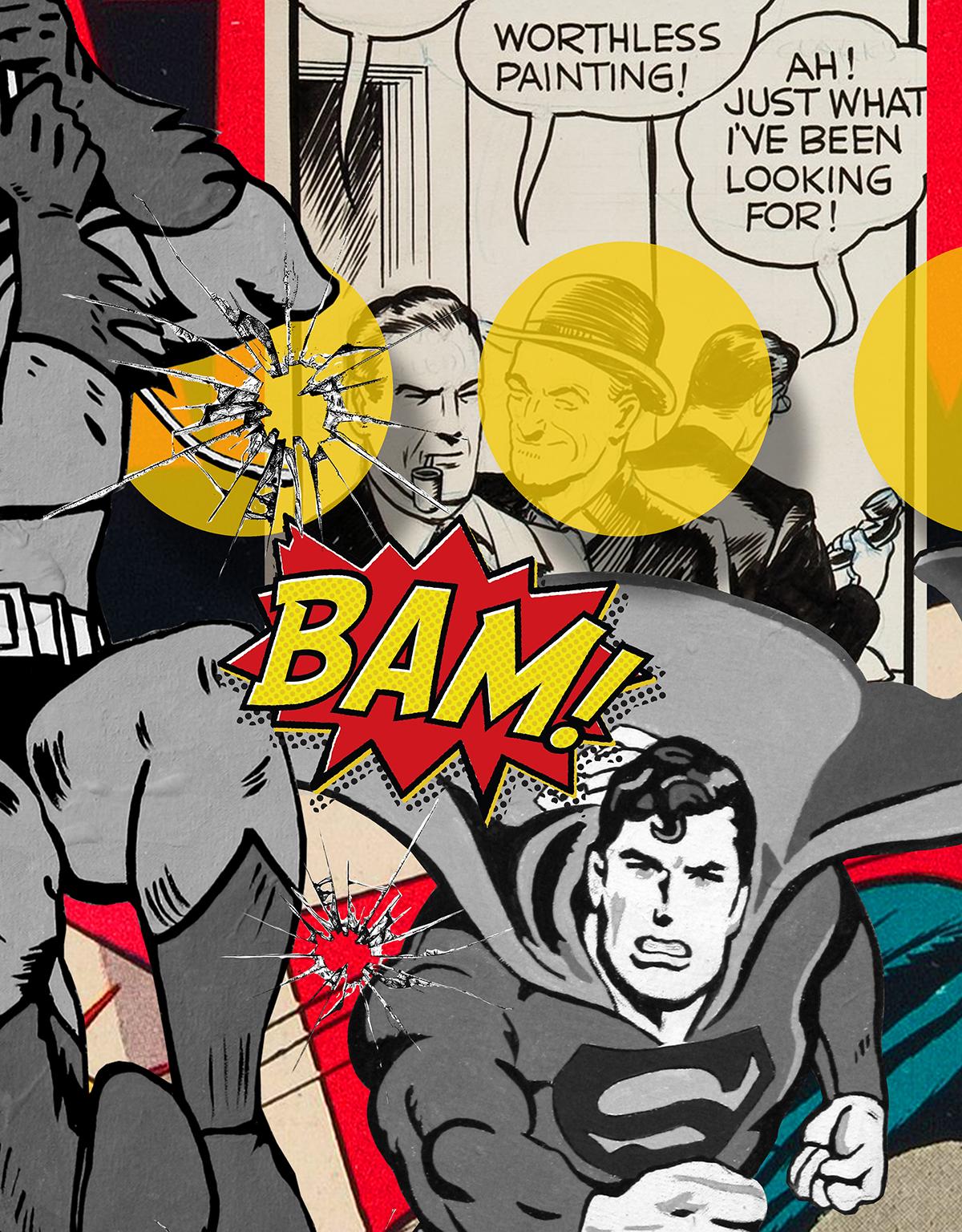 Ein wertloses Gemälde wird gestohlen und Batman und Robin rufen The Flash und Superman zu Hilfe, um den Dieb zu fangen, während 
