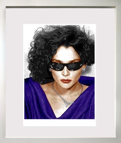 Sunglasses and Diamonds, Stylized and colorized Fashion photograph