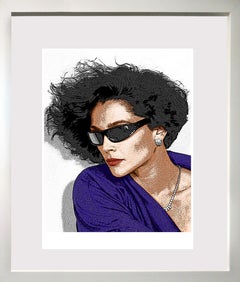 "Sunglasses and Diamonds profile", Stylized and Colorized Fashion photography