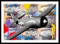 "Aviatrix con FM-2 WILDCAT"  WW2