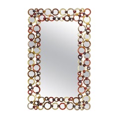 Cerchi Color Rectangular Mirror by Ongaro & Fuga
