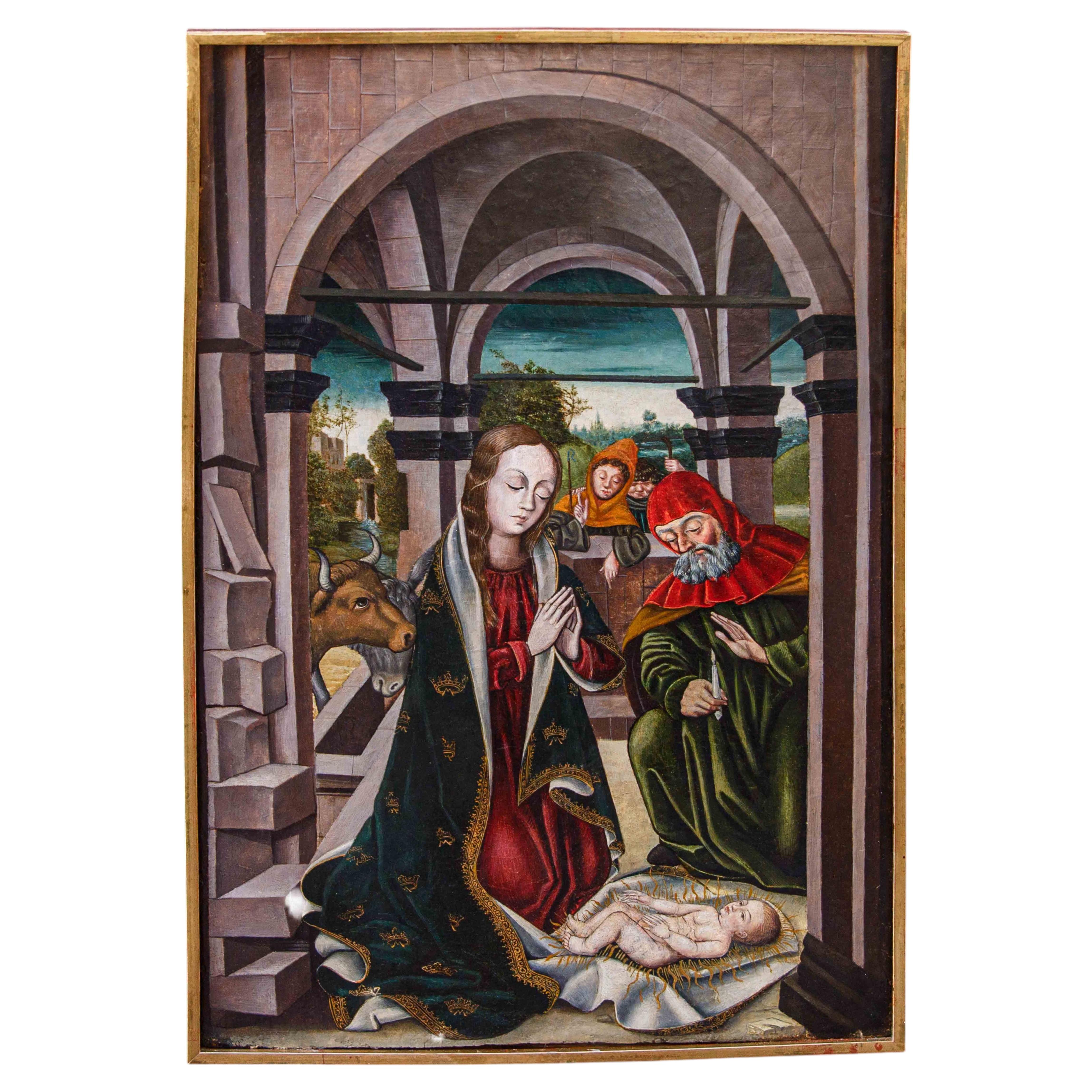Circle of Rodrigo de Osona the Elder (Valencia, 1440 - 1518), Nativity For Sale