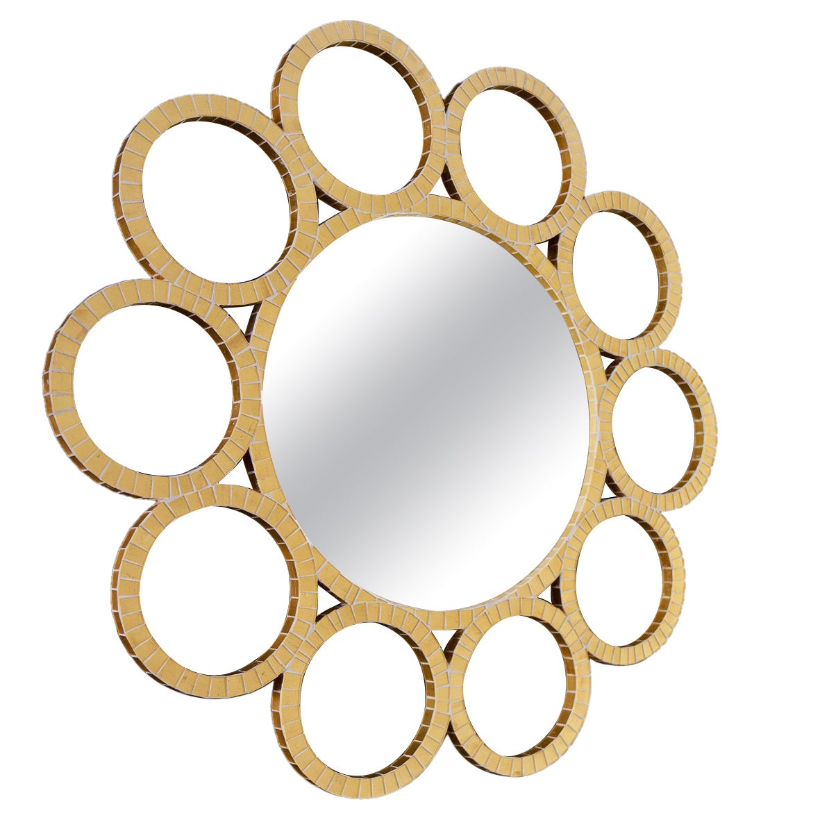 Cerco Mosaic Mirror Handmade in the UK by Claire Nayman For Sale