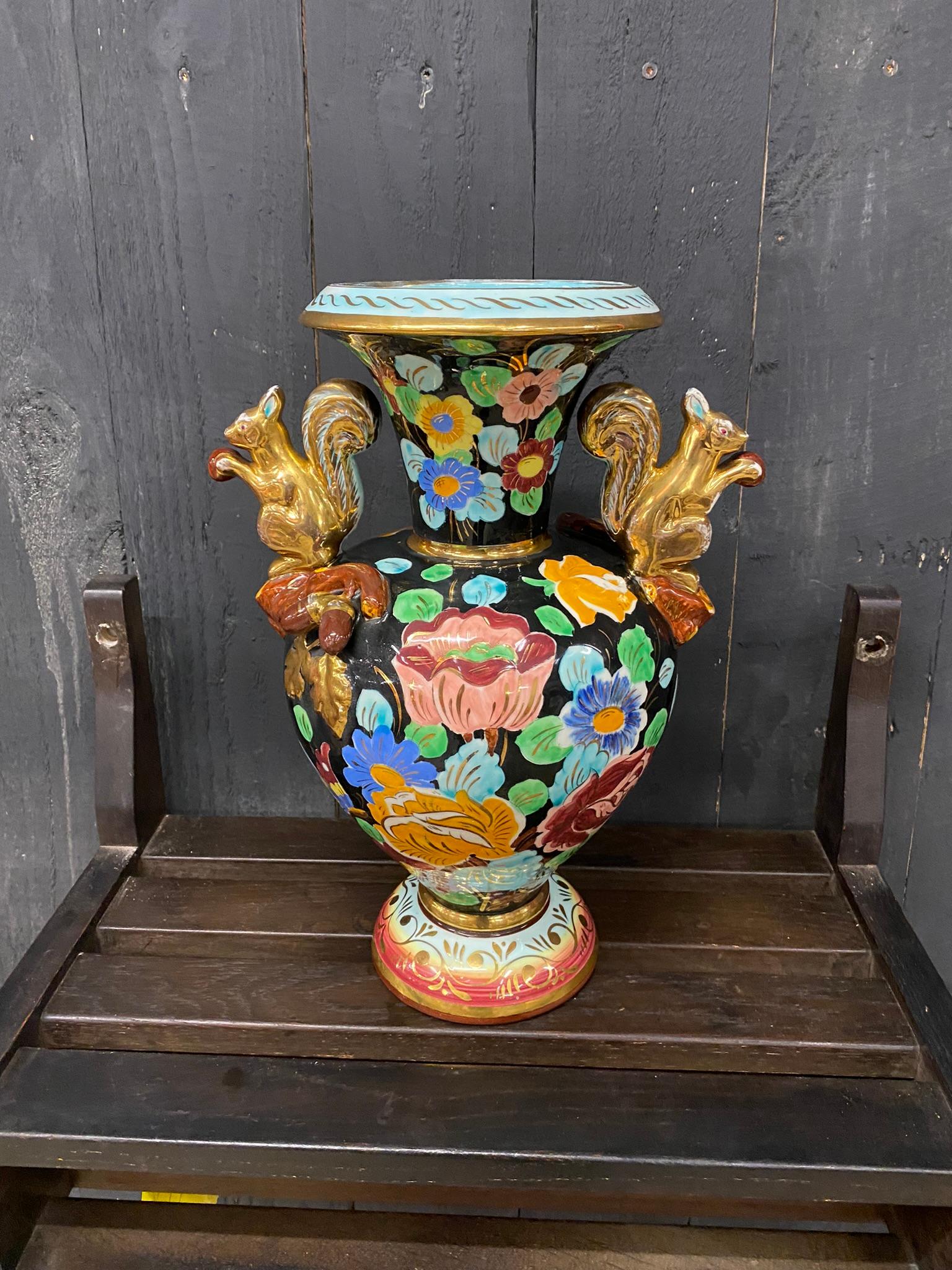 Cerdazur, Monaco Large Ceramic Vase, circa 1950, Signed For Sale 2