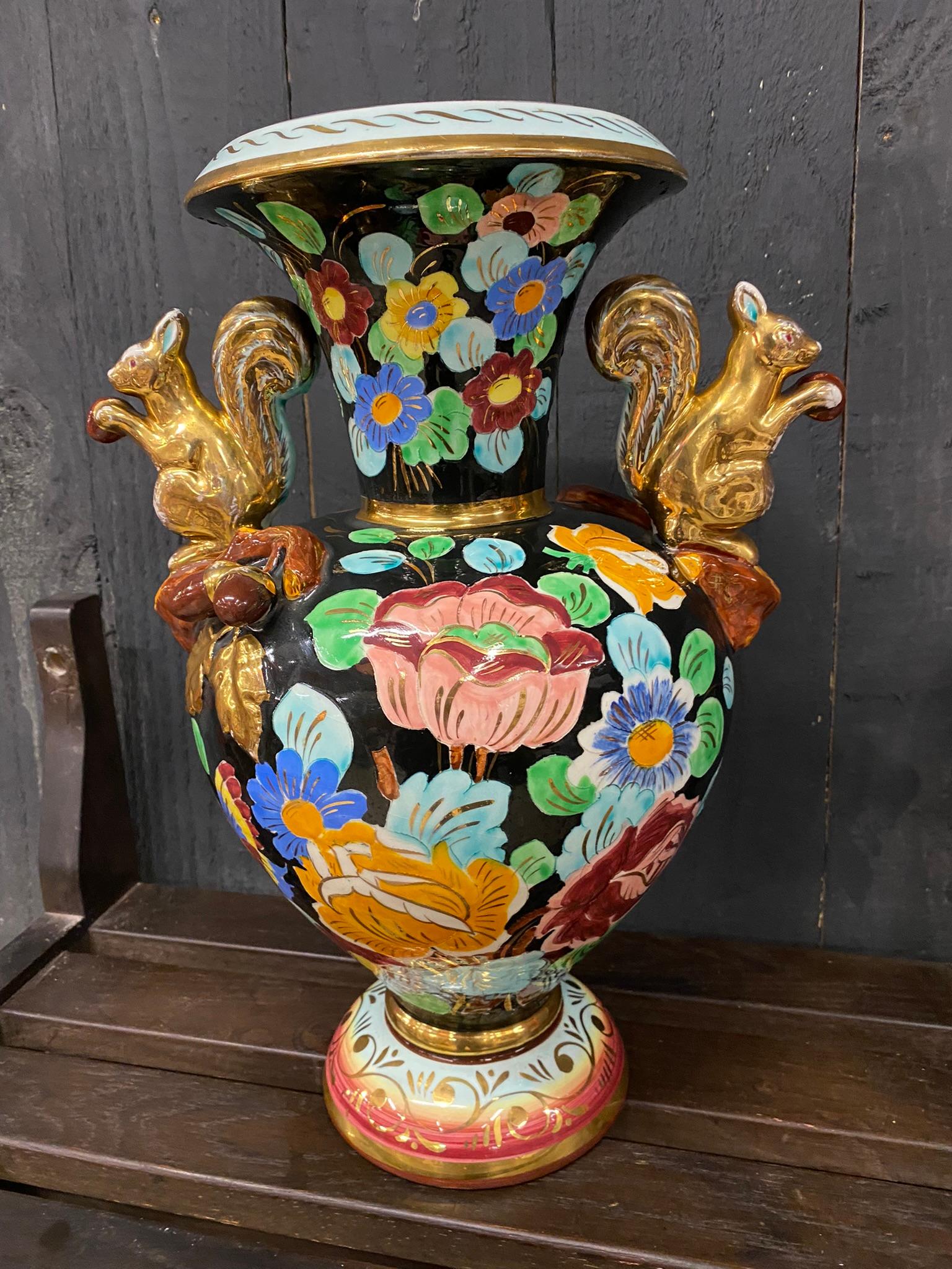 Cerdazur, Monaco Large Ceramic Vase, circa 1950, Signed For Sale 9