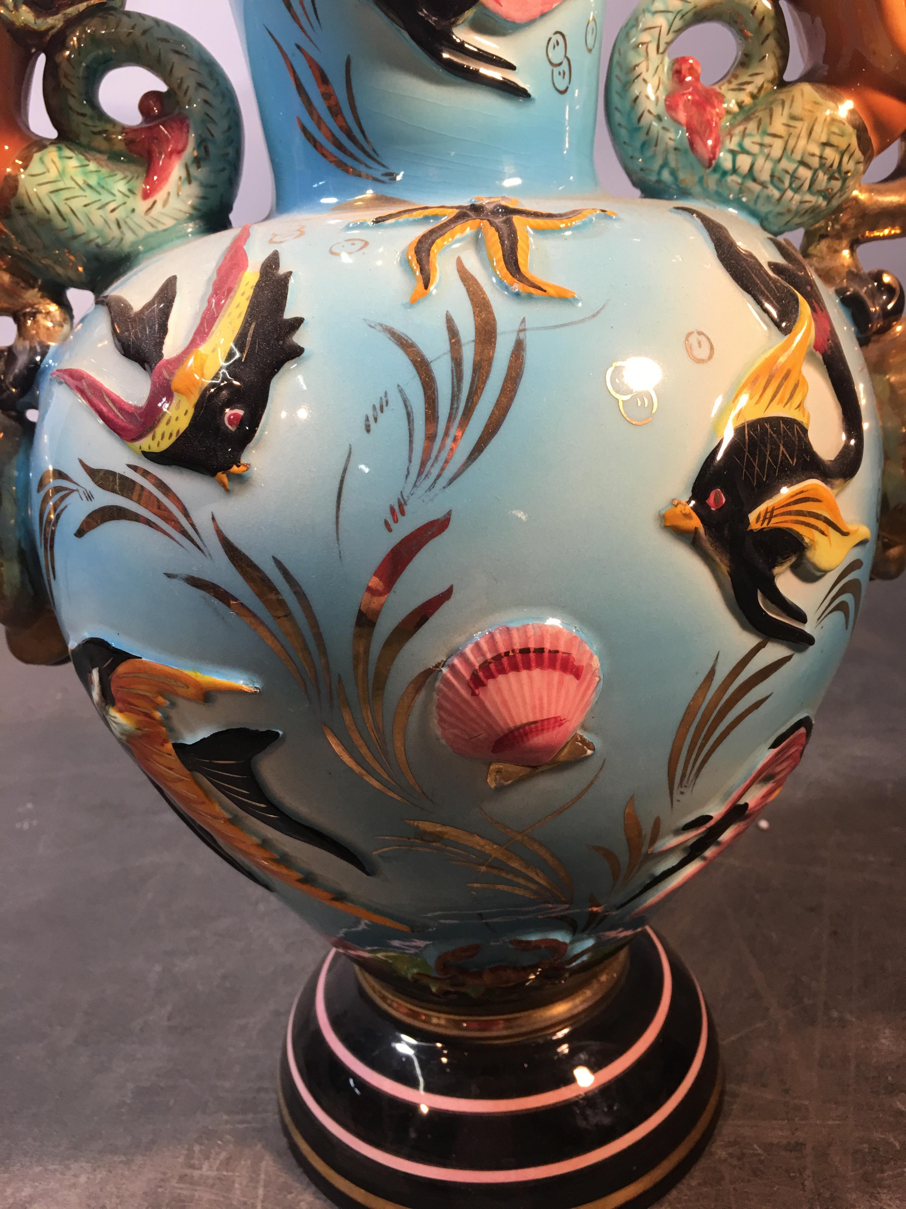 Mid-Century Modern Cerdazur, Monaco Large Ceramic Vase, circa 1950, Signed
