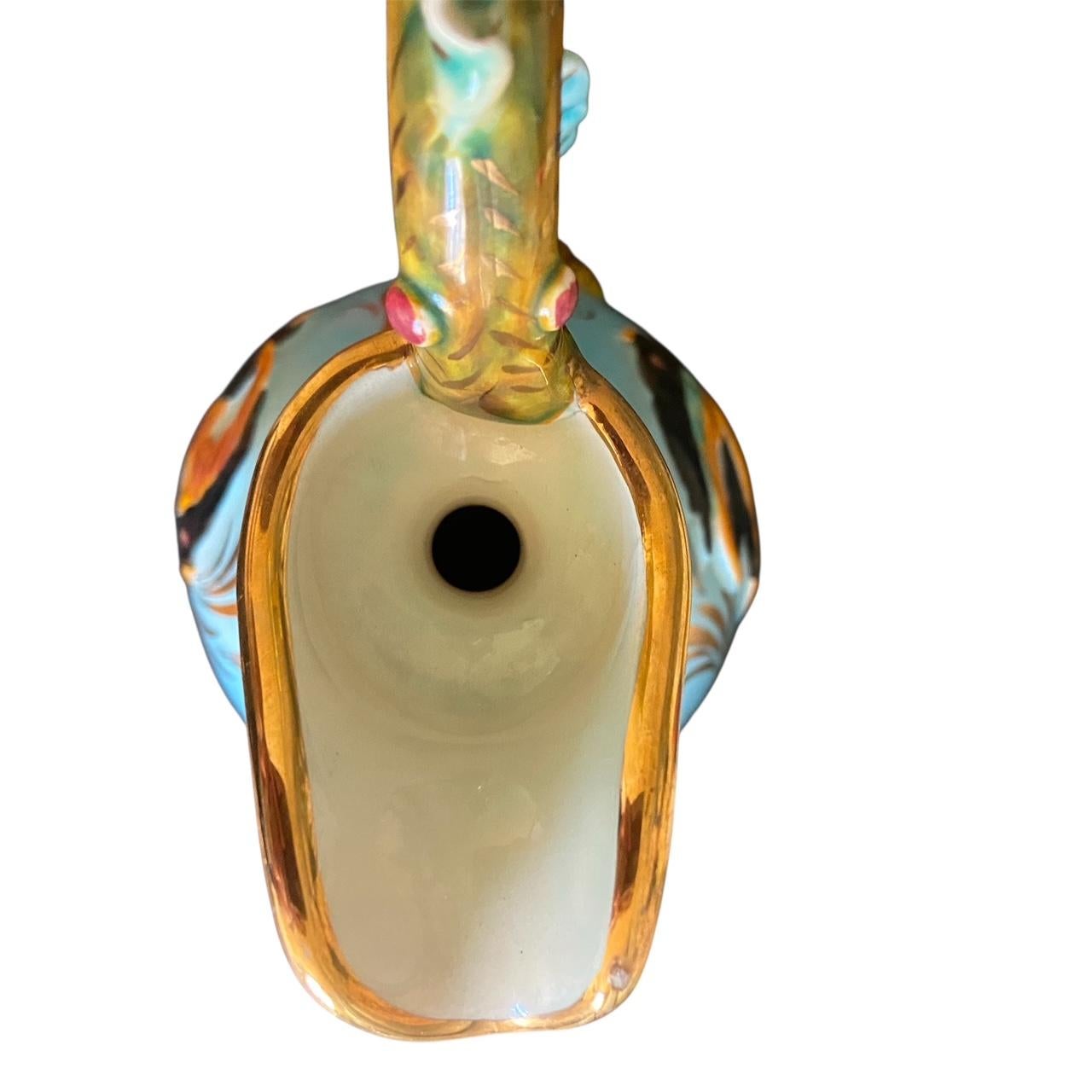 Glazed Cerdazur Monaco small Soliflore Vase Ewer Pitcher circa 1960 For Sale