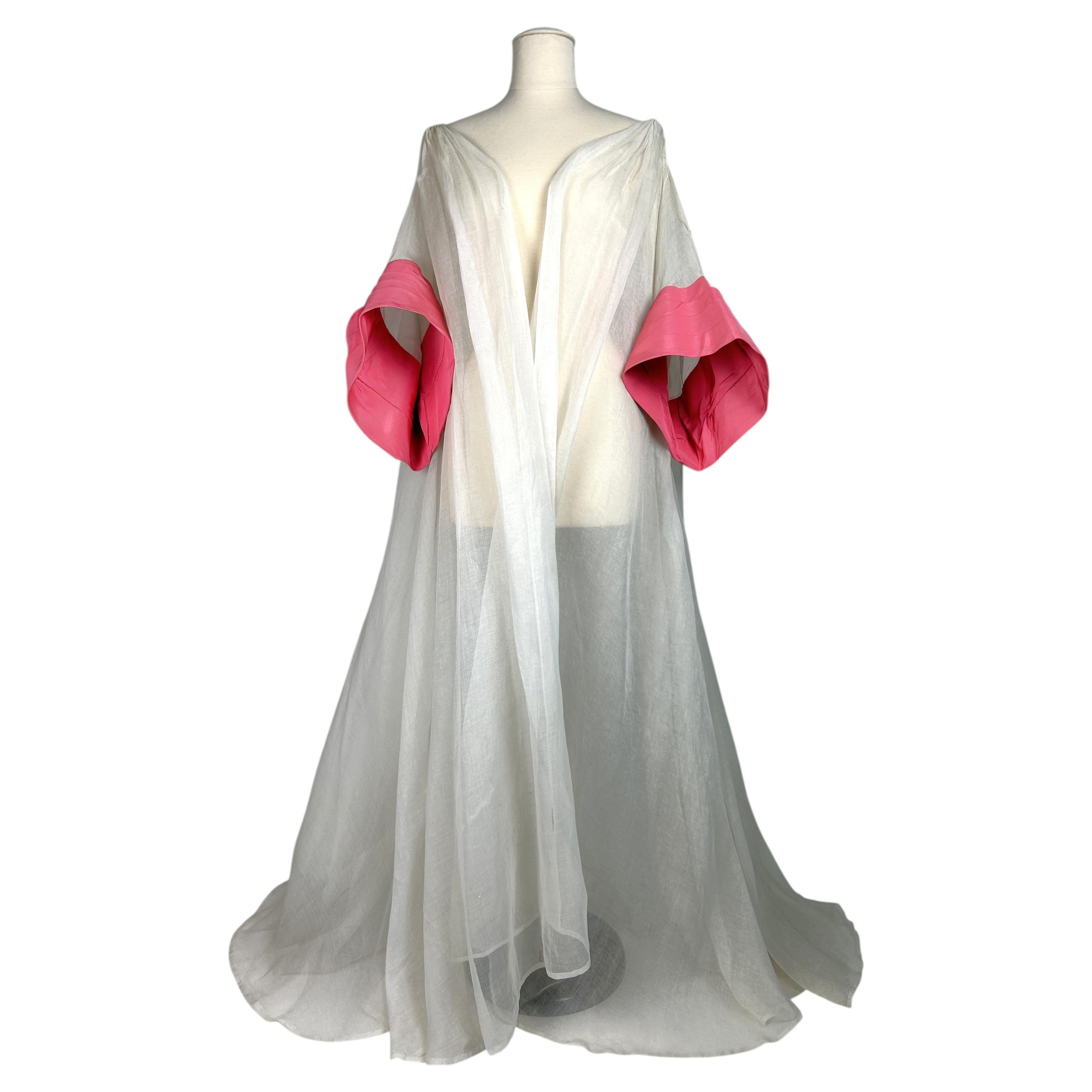 Ceremonial cape with pagoda sleeves by Maggy Rouff - Paris, circa 1950