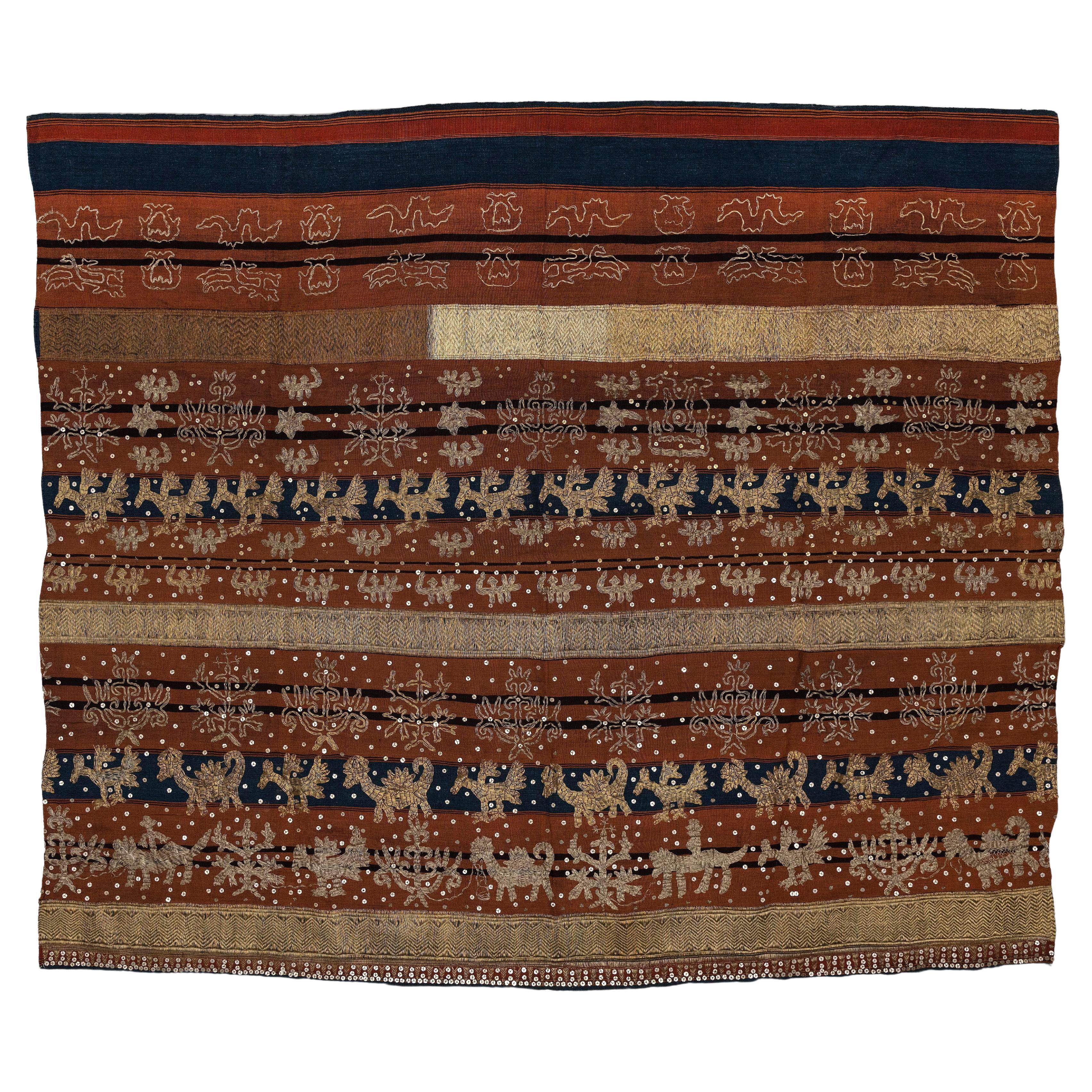 Ceremonial Cloth 'Tapis' of Lampung For Sale